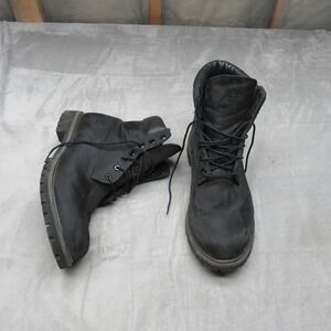 Timberland Mens Boots 13 Black Camo 6-Inch Premium Waterproof Nylon Lace-Up